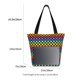 thumbnail image 3 of Easygdp Rainbow Chequerboard Bolso de Hombro para Mujer, Bolso Bandolera y Cartera de Mano Elegante para Uso Diario, 3 of 6