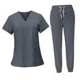 thumbnail image 1 of Juego De Exfoliación Femenina, Ropa De Trabajo De Enfermera Lavable A Máquina Para Salón De Belleza, 3x, 1 of 8