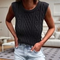 thumbnail image 4 of Summer Knit Tank Top for Women - Lazy Round Neck Sleeveless Fashion Shirt, 4 of 5