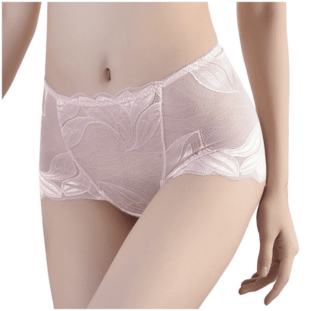 Fulorrnie Underwear for Women Comfort Cheeky Breathable High Waisted Panties Cute Ventilated Panty  Light Pink  XXL