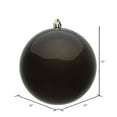 thumbnail image 2 of Vickerman 12" Gunmetal Candy Ball Ornament, 2 of 5