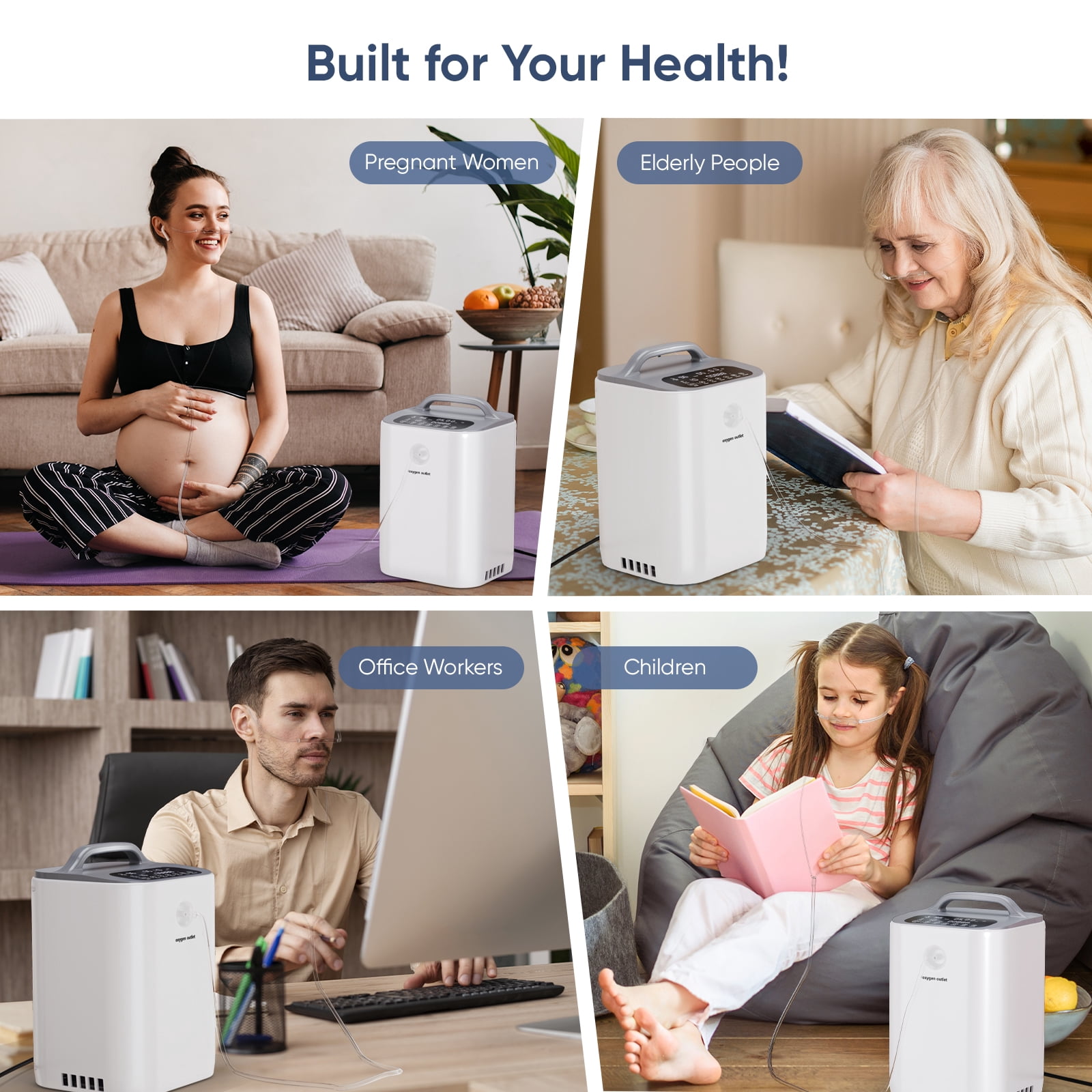 YANGKING L Indoor Con𝘵𝘪nus Household O2 Tube Machine,ÇoncnetraTOR,Full Accessories,Quiet Design