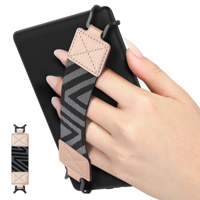 Correa de mano MoKo Security para 6 a 8 lectores electrónicos Kindle, oro rosa