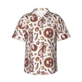 thumbnail image 2 of Xecao Rabbit And Egg print Hawaiian shirt - a stylish short-sleeve button-down for men, perfect for casual beach and tropical outings., 2 of 9