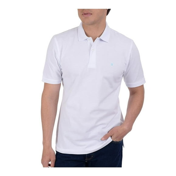 Playera Polo YALE Talla M Blanco Manga Corta