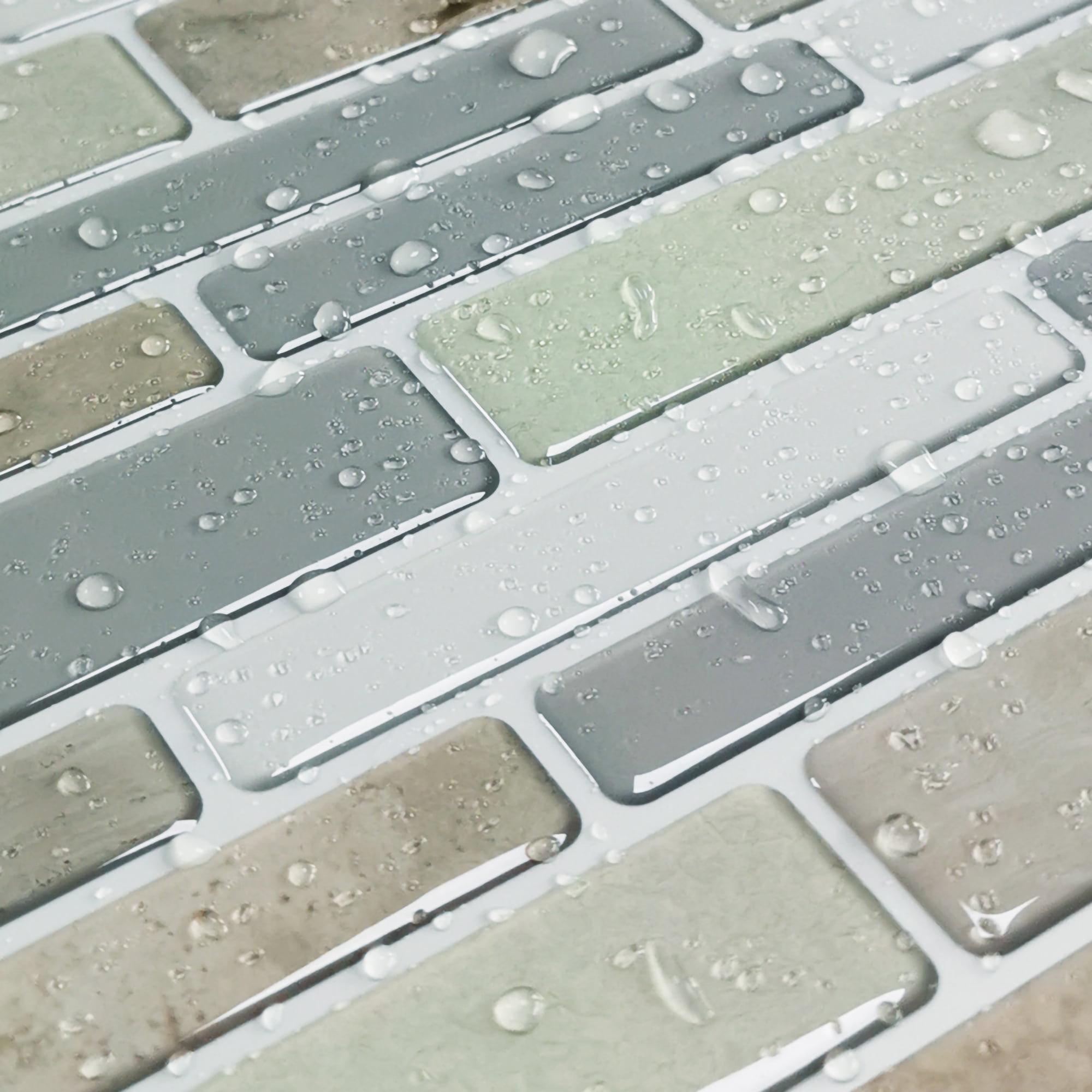 10-Tiles Self Adhesive Wall Tile Peel and Stick Backsplash Tile for Kitchen, 12"x12"