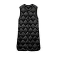 thumbnail image 3 of LIBRCLO Womens Puffer Vest Long Sleeveless Jacket Lightweight Warm Down Alternative Coat with Pockets, 3 of 8