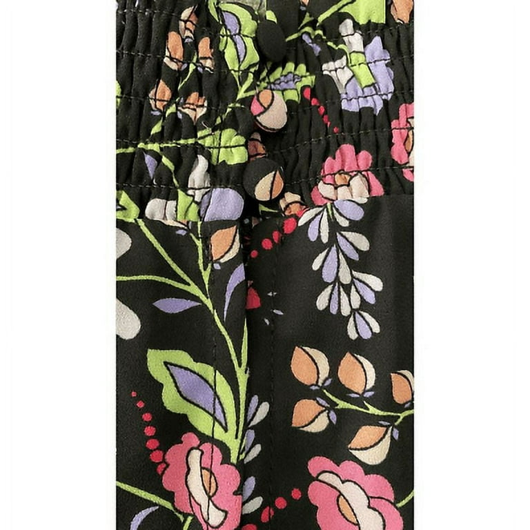 Nanette Lepore Women A Line Dress Multicolor Floral Ruffle Sleeveless Size 10 Walmart