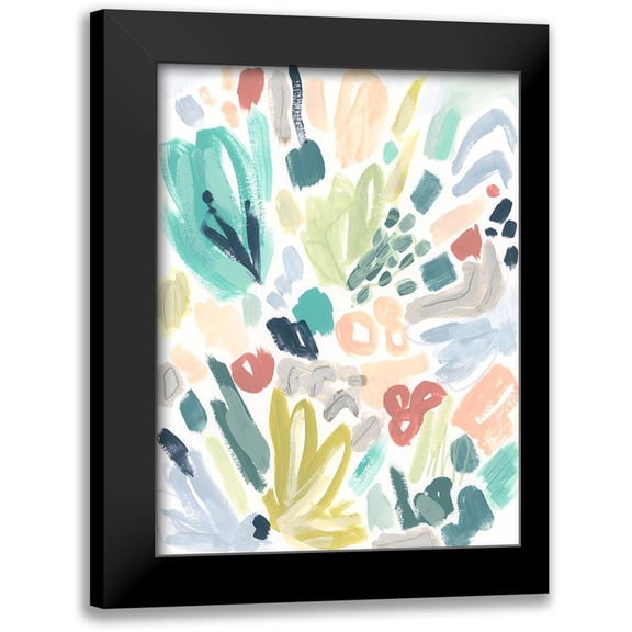 Vess, June Erica 12x14 Black Modern Framed Museum Art Print Titled - Garden Terrazzo I