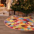 thumbnail image 5 of Sikiie Japanese Style Fish Scales Nativity Christmas Tree Skirt, Jesus Christian Winter Holiday Tree Mat Decoration(30-48IN), 5 of 6