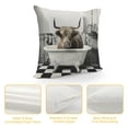 thumbnail image 4 of Orinice Cow Graphic Decorative Pillow Cover for Home Couch Living Room Bed Sofa, High-Quality Soft and Durable 1PC 24x24in, 4 of 5