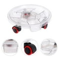 thumbnail image 3 of 1 Pce Base de Pot de Fleurs Transparente Roue Amovible Support de Fleurs pour Maison, 3 of 6