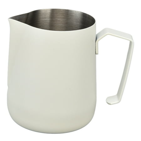 

Frothing Pitcher Milk Frother Pitcher Professional 304 Stainless Steel Safe For Coffee Machine White