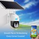 thumbnail image 5 of Ganfancp Cámara Solar Wifi con Calidad de Imagen Clara para Monitorización Remota Voz Bidireccional Máquina de Bola de Baja Potencia Ofertas y Liquidaciones 1×Cámara, 1×Panel Solar, 1×Soporte para Pa, 5 of 7