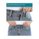 thumbnail image 4 of Extensor de botones de cintura YONGSHENG 12 piezas para pantalones de mujer y hombre 3 colores, 4 of 5
