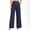 A444 Navy, variant on Women's Wide Leg Dress Pants High Waisted Pleated Business Office Work Trousers with Pockets Flowy Elegant Casual Straight Leg Slacks Flattering Suit Pants