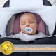 thumbnail image 2 of Ganador de los premios Mom's Choice Awards-TSAYAWA Funda de invierno para asiento de coche para bebé, mantiene a los bebés calientes, bolsa/manta para recién nacidos, toldo aislante a prueba de viento, 2 of 5