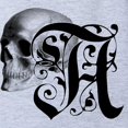 thumbnail image 2 of CafePress - Gothic Skull Initial A - Cute Infant Baby Football Bodysuit, 2 of 3
