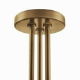 thumbnail image 3 of Modway Stellar 3-Light Metal and Glass Semi-Flush Ceiling Light in Opal/Brass, 3 of 7