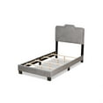 thumbnail image 3 of Baxton Studio Benjen glam grey Upholstered Twin Size Panel Bed, 3 of 5