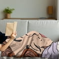 thumbnail image 3 of Retro Soft Flannel Fleece Blanket, Pop Art Comic Book Style Beauty Sleep Girl Says I Need a Cup of Coffee Speech Bubble, Cozy Plush for Indoor and Outdoor Use, 70" x 90", Multicolor, by Ambesonne, 3 of 5