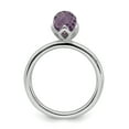 thumbnail image 2 of Amethyst Sterling Silver Briolette Ring, 2 of 7