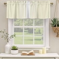 thumbnail image 2 of Cream White Stripe Curtain Valances for Windows, Kitchen Valance Window Treatments Panel 2 Pack, Modern Rustic Vertical Striped Rod Pocket Short Curtains for Bathroom Bedroom 60 x 18 Inch, 2 of 8