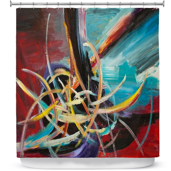 Shower Curtains 70" x 84" from DiaNoche Designs by Lam Fuk Tim - Spiral Maze 1