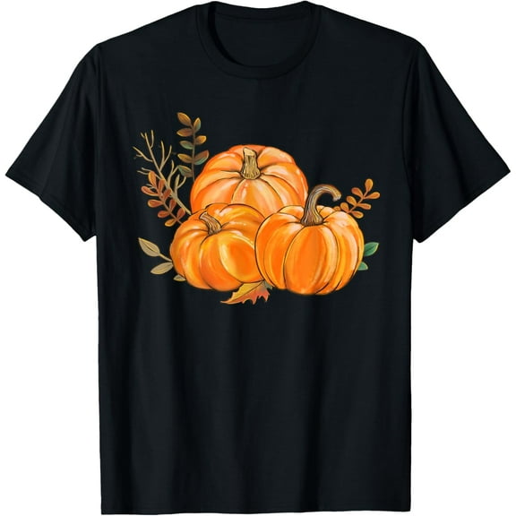 pumpkins, falling leaves, pumpkins, Hayrides T-Shirt
