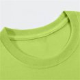 thumbnail image 6 of BLTIBY 2025 Girls Boys Summer Short Sleeve Top Child Kid Round Neck Printed Cotton Shirts Infant Toddler Fashion Casual Loose Pullover Blouse Mint Green 12-14 Years, 6 of 7
