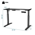 thumbnail image 2 of Patiojoy Cadre de Bureau Debout Électrique Réglable Motorisé Base de Bureau Assis-Debout Noir, 2 of 6