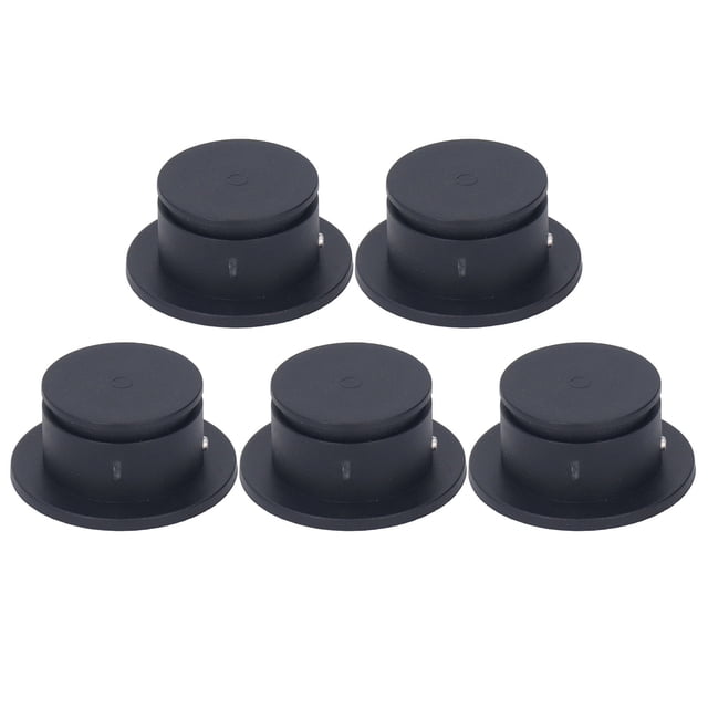 Surfboard Cup Plug, Black 5pcs Sturdy Structure Plastic Surf Leash Plug Sufficient Space For Repairing For Longboard