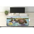 thumbnail image 2 of Animal Computer Mouse Pad, Happy Wild Bear in the Sea by Beach its Sunglasses Candies Print, Rectangle Non-Slip Rubber Mousepad X-Large, 35" x 15" Gaming Size, Multicolor, by Ambesonne, 2 of 2