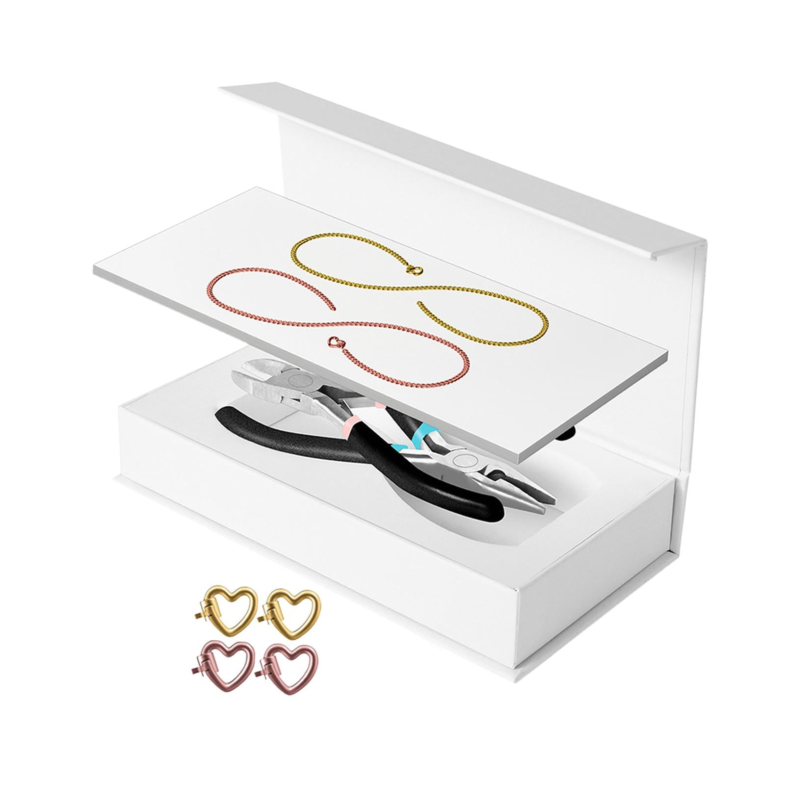 Milageto Permanent Bracelet Kit Bracelet Making for Couples for Summer Valentines Gold 1 Rose Gold