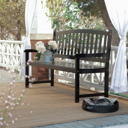 Coral Coast Pleasant Bay 5 Ft Slat Curved Back Outdoor Wood Bench