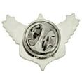 thumbnail image 3 of PinMart's God Speed Cross Angel Wings Biker Enamel Lapel Pin, 3 of 4