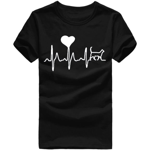 JINMGG Womens Plus Size Clearance $5 Unisex T-Shirt Printed Pattern Casual Fashion Soild Color Short Sleeve Tops Black M