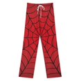 thumbnail image 3 of Spider Web Pajama Pants Comfortable Elastic Waist Pajamas Fashion Sleepwear Bottoms Plus Size Homewear, 3 of 6