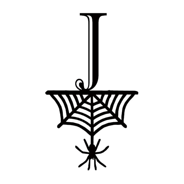 RKSTN halloween decroations Halloween 26 Letter Decoration Hang Tag, Spider Hang Tag