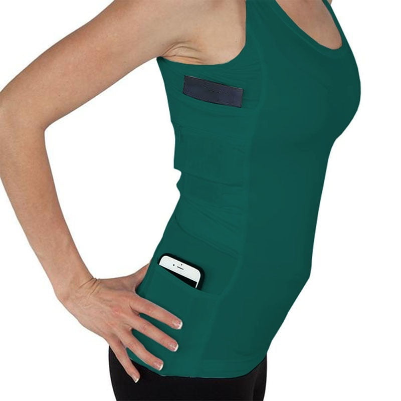 Women's Sleeveless Running Sports Solid Color Slim Fitness Vest
