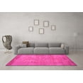 thumbnail image 3 of Ahgly Company Indoor Round Abstract Pink Contemporary Area Rugs, 6' Round, 3 of 4
