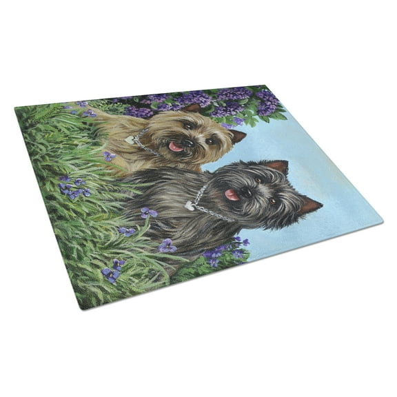 Carolines Treasures PPP3049LCB Cairn Terrier Donation Glass Cutting Board Large, 12H x 16W, multicolor
