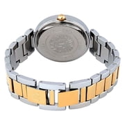 Anne Klein Two-Tone Navy Blue Sunray Dial Diamond Accent Ladies Watch