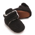 thumbnail image 5 of Otqutp Round Toe Boots for Toddler Baby Snow Shoes Prewalker Boots Booties Toddler Soft First Girls Warming Boys Baby Shoes 0-9 Months(Black,0-3 Months), 5 of 9
