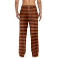 thumbnail image 4 of KyCheLot Pajama Pants for Men Women Plaid Comfy Wide Leg Drawstring Elastic Waist Bottoms with Pockets Sleepwear, 4 of 6