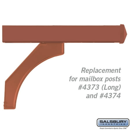 Designer Roadside Mailbox - Arm Kit - Replacement for Deluxe Post for Designer Roadside Mailboxes - Copper