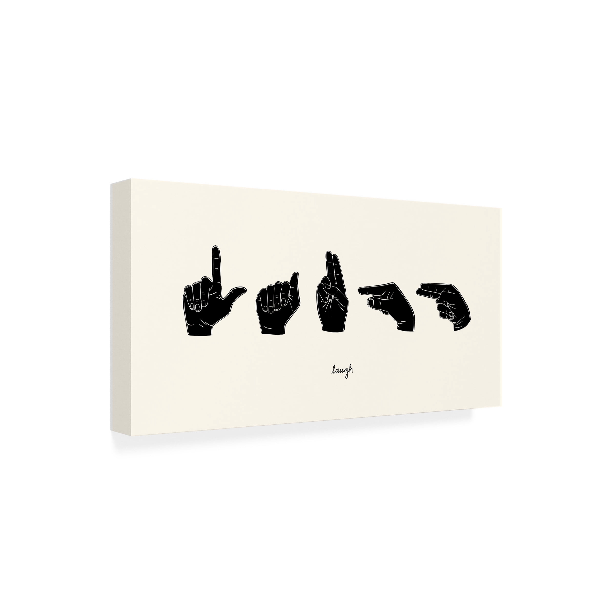 Emma Scarvey 'Sign Language III' Canvas Art