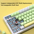 thumbnail image 3 of Teclado mecánico de 99 teclas Junta de intercambio en caliente Teclado de jugador para computadora portátil de escritorio PC, 3 of 7
