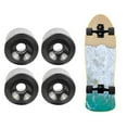 thumbnail image 1 of Lot de 4 Roues de Longboard Durables de Rechange 70x51 mm Pièces de Roue de Réparation de Rouleau Noir, 1 of 10