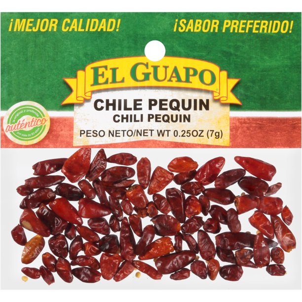 El Guapo Whole Pequin Chili Peppers (Chile Pequin Entero), 0.25 oz